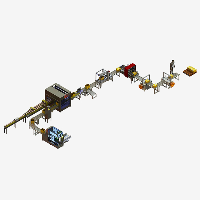 Sistema automático de envasado de cartón para latas xzbg