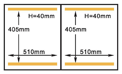 Tamaño de la cámara de la máquina de sellado al vacío HVC-510S/2A Hualian