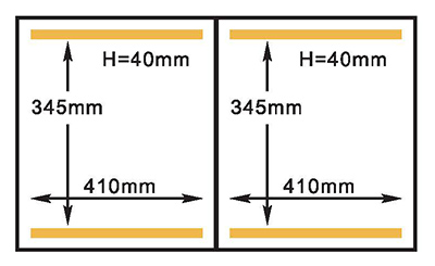 Tamaño de la cámara de la máquina envasadora al vacío HVC-410S/2A Hualian