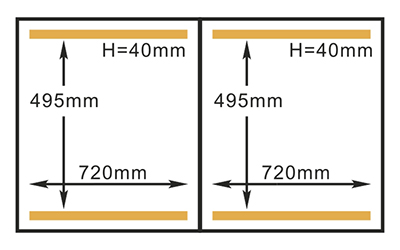 Tamaño de la cámara de la máquina de sellado al vacío HVC-720S/2A Hualian