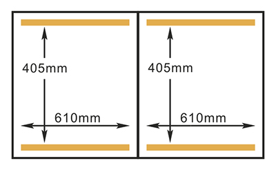 Tamaño de la cámara de la máquina envasadora al vacío HVC-610S/2B Hualian