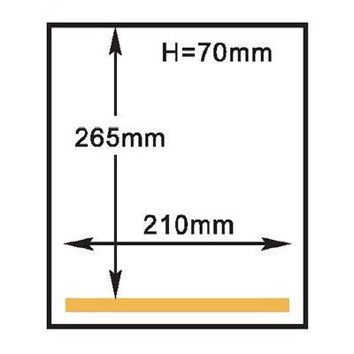 Tamaño de la cámara del sellador al vacío HVC-210T/1D Hualian