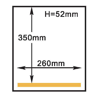 Tamaño de la cámara de la máquina envasadora al vacío HVC-260T/1A Hualian