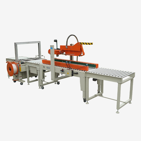 Proveedores automáticos de equipos de embalaje de colgajo y sellado con cinturón de plástico XFK-2