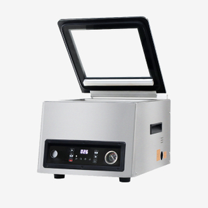 Máquina de envasado de vacío de mesa Hualian con cámara de vacío extra profunda para alimentos HVC-260T ∕ 1D