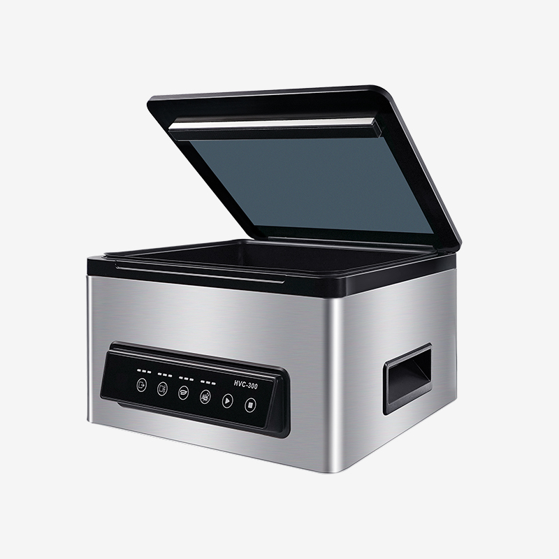Máquina selladora al vacío de cámara comercial Hualian para carne y alimentos HVC-300T∕1DB