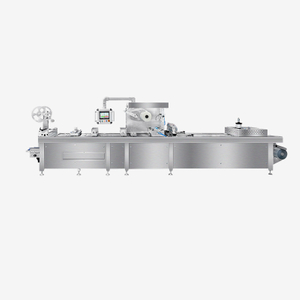 Hualian HVR-420T(Q) Máquina de envasado al vacío termoformado MAP de película rígida para salmón, mariscos, comidas preparadas, carne