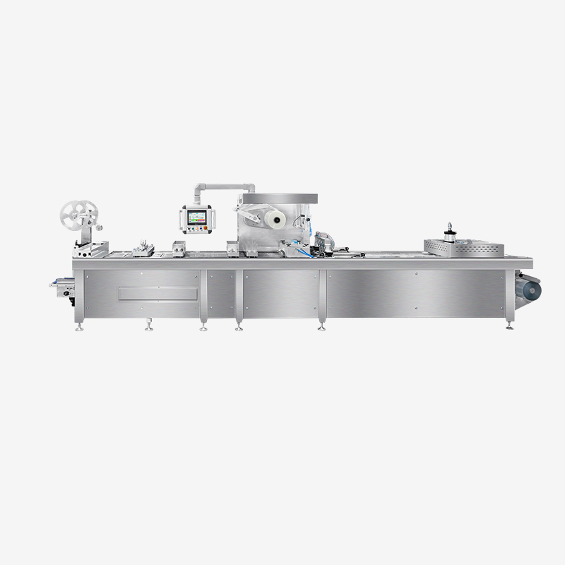 Hualian HVR-420T(Q) Máquina de envasado al vacío termoformado MAP de película rígida para salmón, mariscos, comidas preparadas, carne