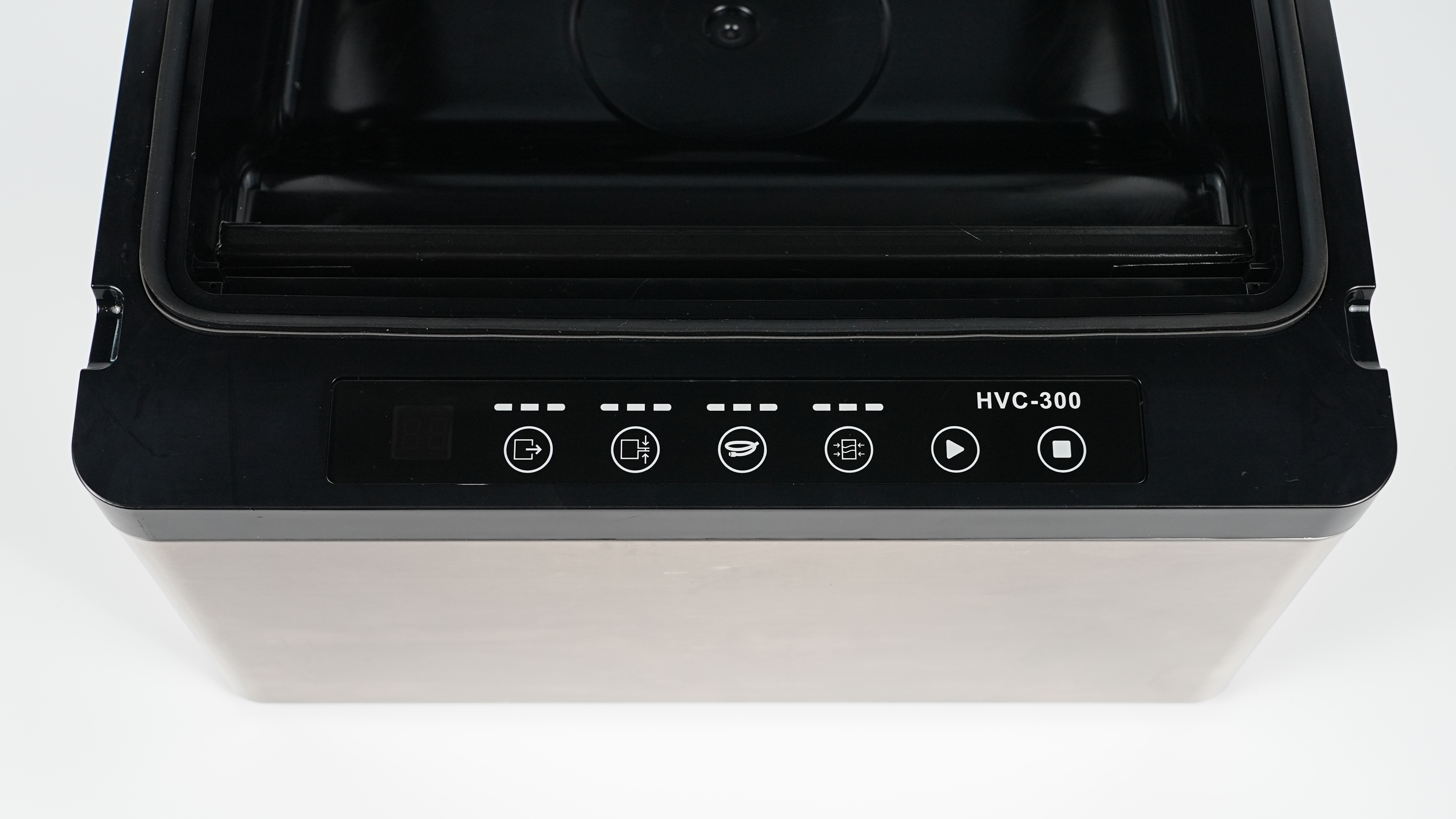 Máquina envasadora de mesa con sellador al vacío de cámara Hualian para envasado de alimentos HVC-300T∕1AB
