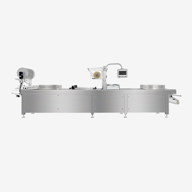 Máquinas automáticas de envasado al vacío de termoformado de mapas de alto rendimiento Hualian HVR-420A-U para envasado de alimentos