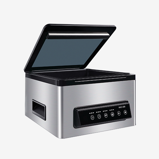 Máquina selladora al vacío de cámara comercial Hualian para carne y alimentos HVC-300T∕1DB