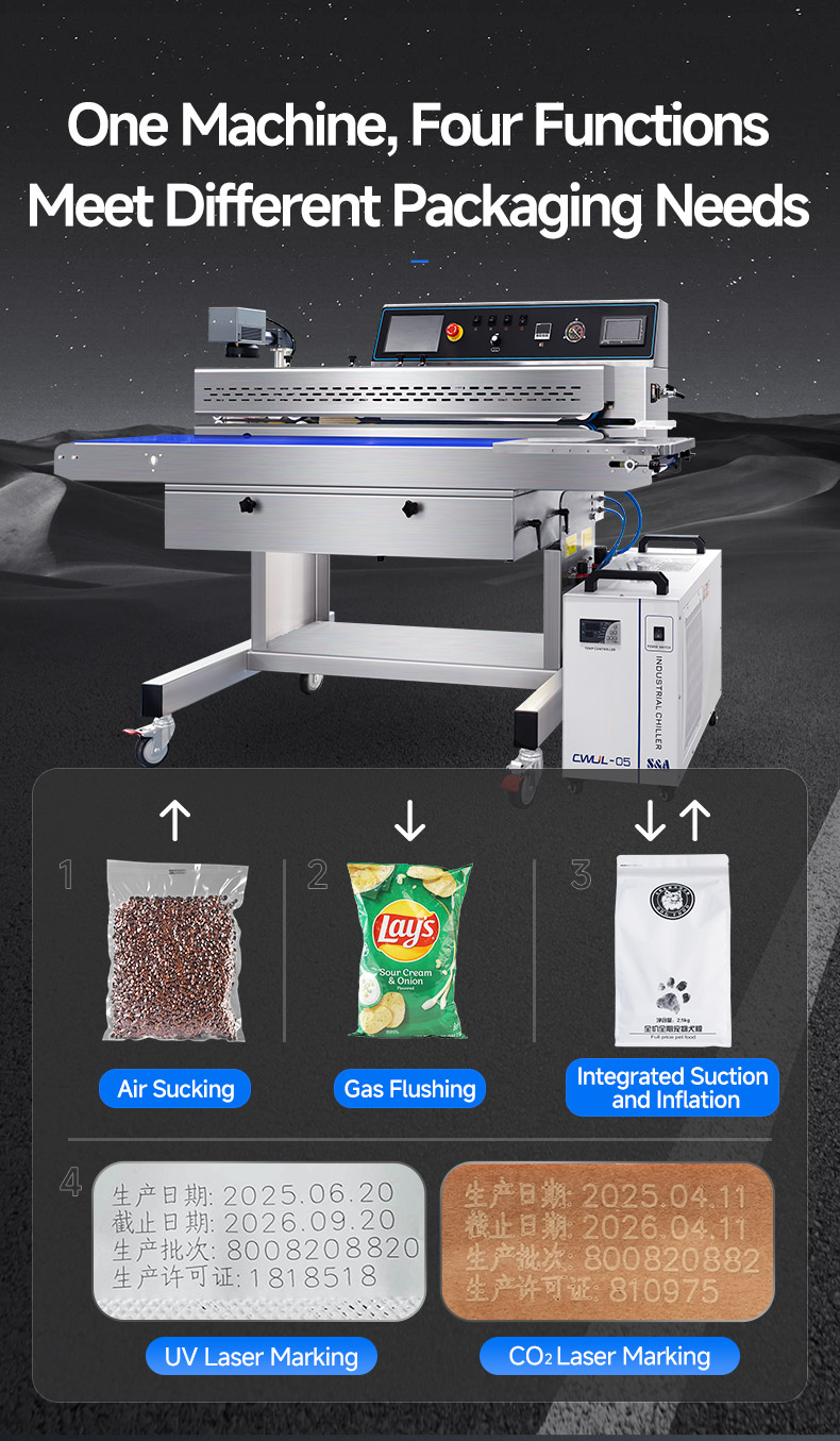 Sellador de banda de marcado l&aacute;ser FRJ-1120WH